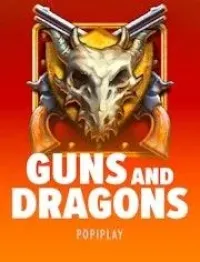 guns and dragons slot logo